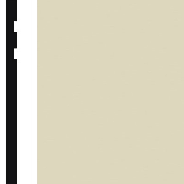 Picture of Burke - Edge Effects Double Etched 4 1/4 Roll Cream