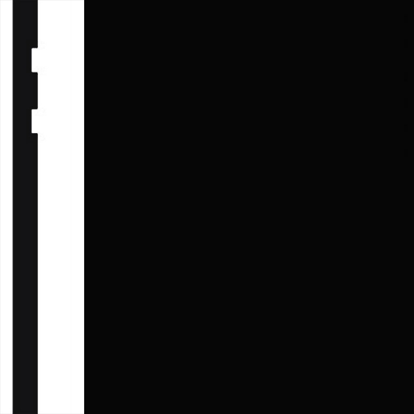 Picture of Burke - Edge Effects Double Etched 4 1/4 Roll Black