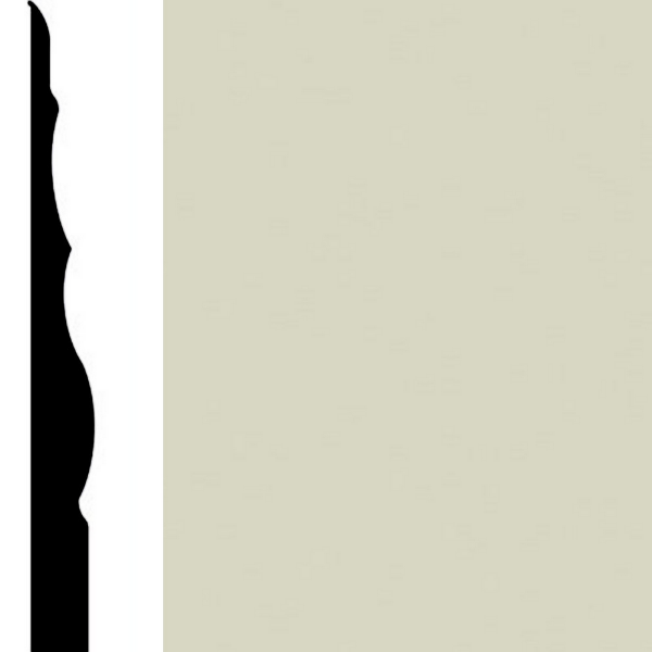 Picture of Burke - Edge Effects Sophisticate 4 1/4 Roll Off White