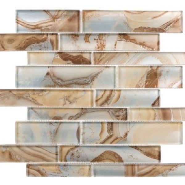 Picture of Glazzio - Magical Forest Brick Mosaic Cinnamon House