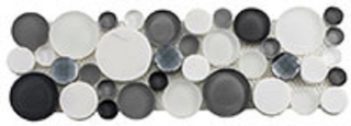 Picture of Glazzio - Symphony Bubble Borders Grey Fizz