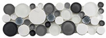 Picture of Glazzio - Symphony Bubble Borders Grey Fizz